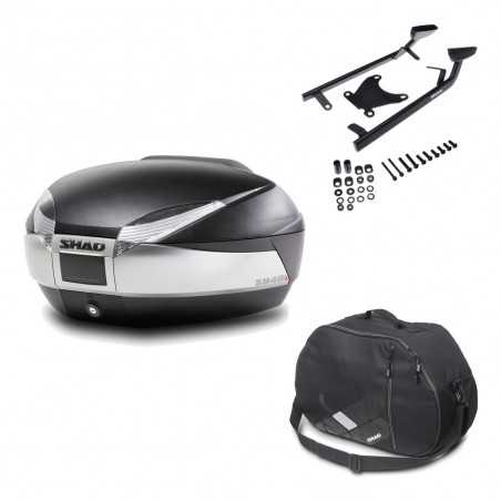 Back trunk + big top fitting + internal bag SH48 TITANIUM PREMIUM