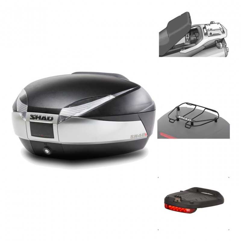 Rear trunk + mounting hardware + accessories  SH48 TITANIUM PREMIUM