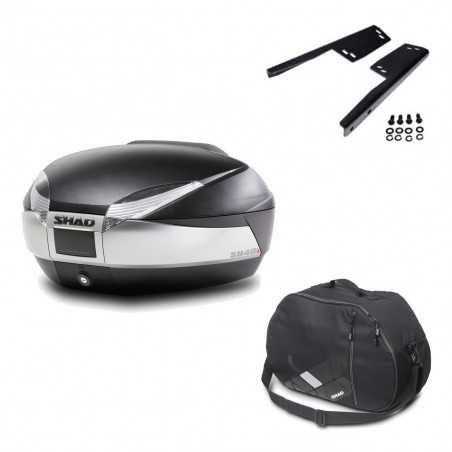 Back trunk + big top fitting + internal bag SH48 TITANIUM PREMIUM
