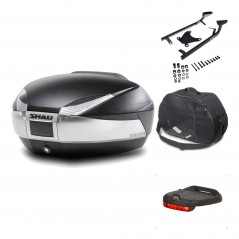 Rear trunk + mounting hardware + accessories  SH48 TITANIUM PREMIUM