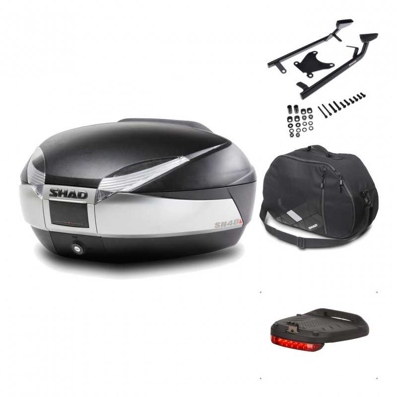 Rear trunk + mounting hardware + accessories  SH48 TITANIUM PREMIUM