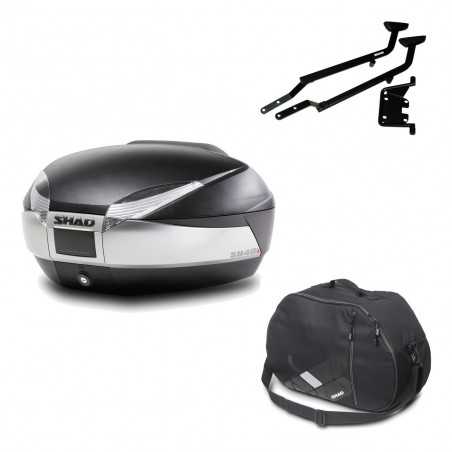Back trunk + big top fitting + internal bag SH48 TITANIUM PREMIUM