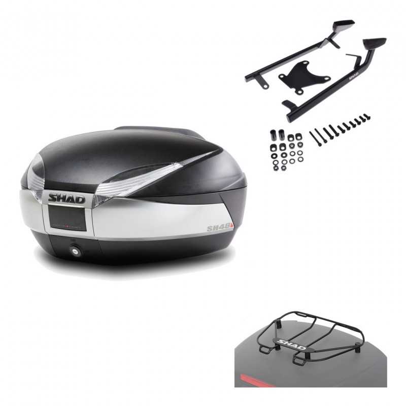 Back trunk + big top fitting + top grid rack  SH48 TITANIUM PREMIUM
