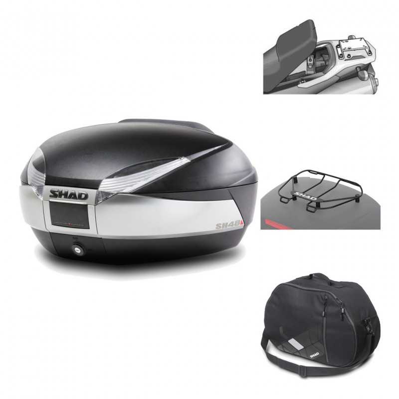 Rear trunk + mounting hardware + accessories  SH48 TITANIUM PREMIUM