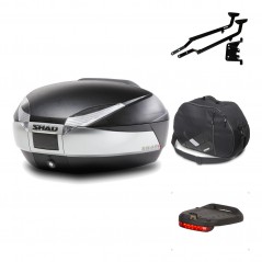 SHAD Baul trasero + herraje montaje accesorios SH48 TITANIUM PREMIUM KIT-185826