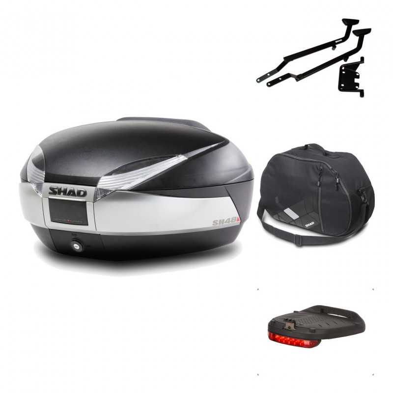 Rear trunk + mounting hardware + accessories  SH48 TITANIUM PREMIUM