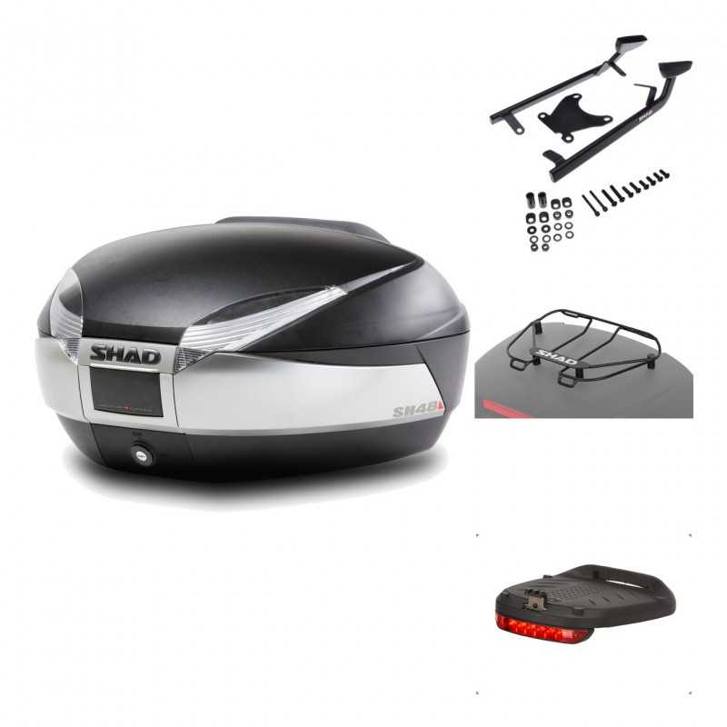 Rear trunk + mounting hardware + accessories  SH48 TITANIUM PREMIUM