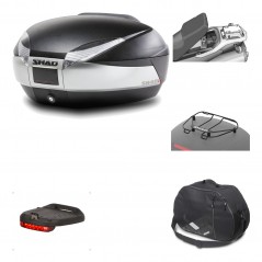 Rear trunk + mounting hardware + accessories  SH48 TITANIUM PREMIUM