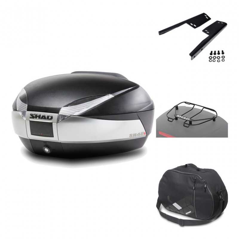 Rear trunk + mounting hardware + accessories  SH48 TITANIUM PREMIUM