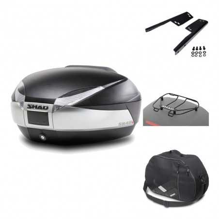Rear trunk + mounting hardware + accessories SH48 TITANIUM PREMIUM