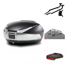 Rear trunk + mounting hardware + accessories  SH48 TITANIUM PREMIUM