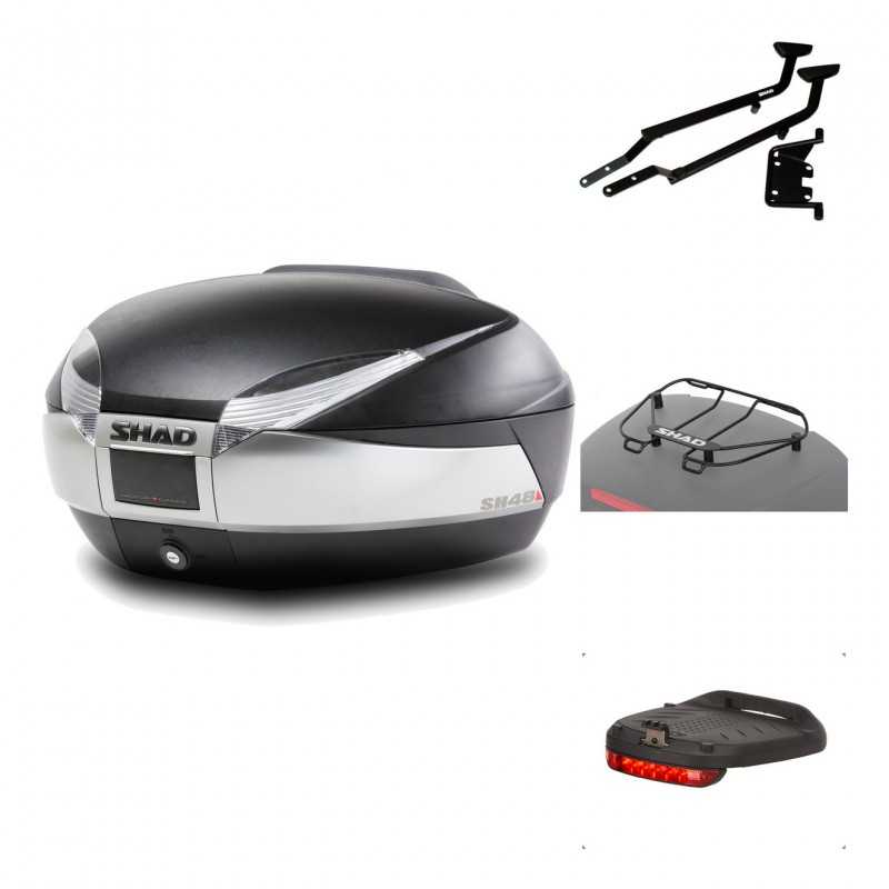 Rear trunk + mounting hardware + accessories  SH48 TITANIUM PREMIUM