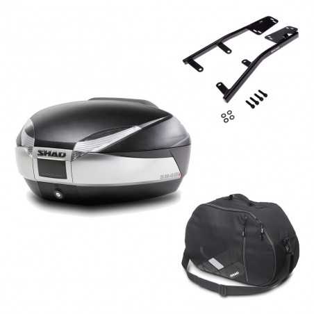 Back trunk + big top fitting + internal bag SH48 TITANIUM PREMIUM