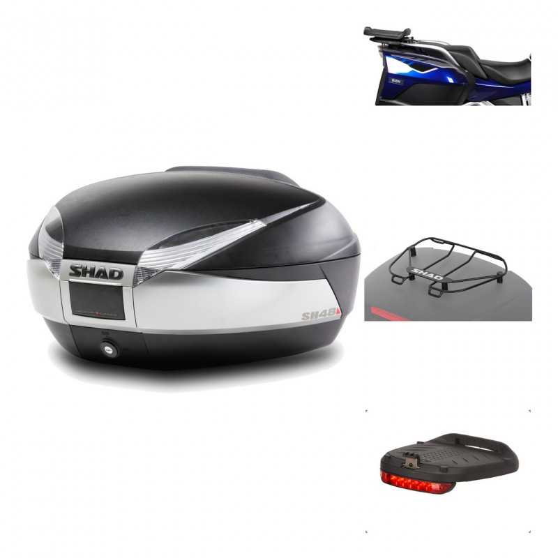 Rear trunk + mounting hardware + accessories  SH48 TITANIUM PREMIUM