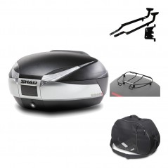 Rear trunk + mounting hardware + accessories  SH48 TITANIUM PREMIUM