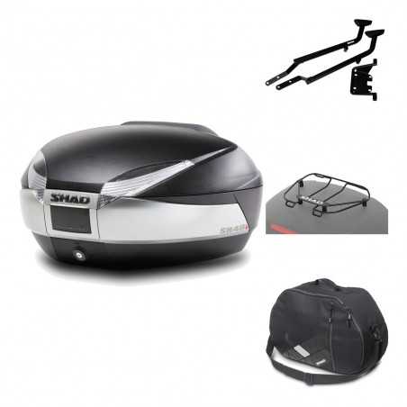 SHAD Baul trasero + herraje montaje accesorios SH48 TITANIUM PREMIUM KIT-185829