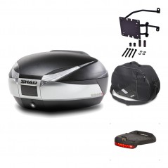 Rear trunk + mounting hardware + accessories  SH48 TITANIUM PREMIUM