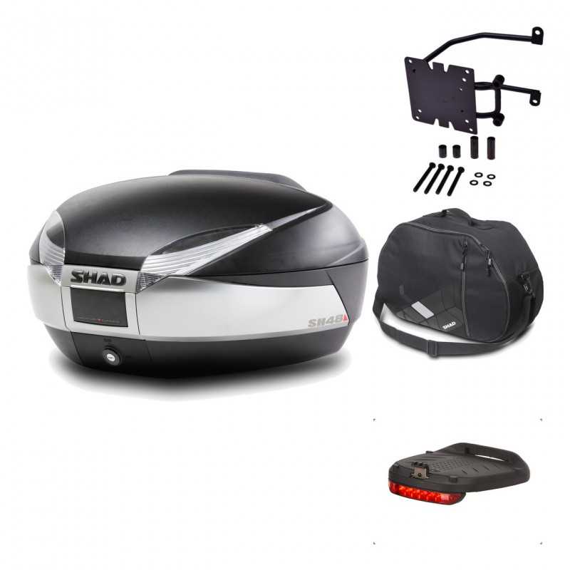 Rear trunk + mounting hardware + accessories  SH48 TITANIUM PREMIUM