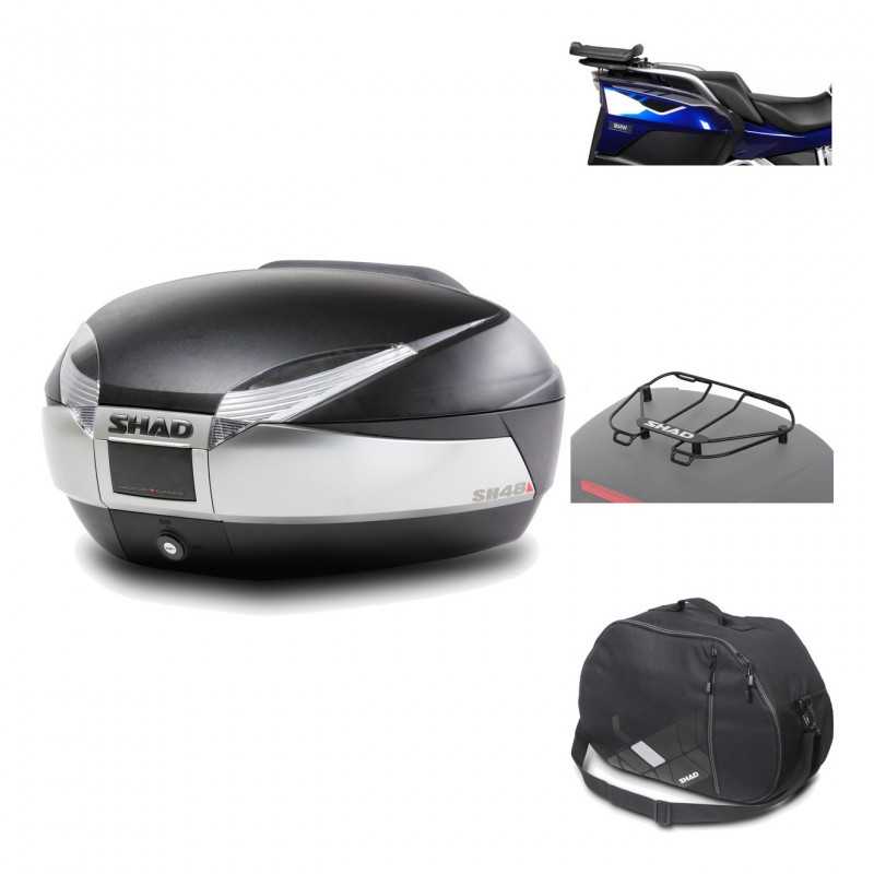 Rear trunk + mounting hardware + accessories  SH48 TITANIUM PREMIUM