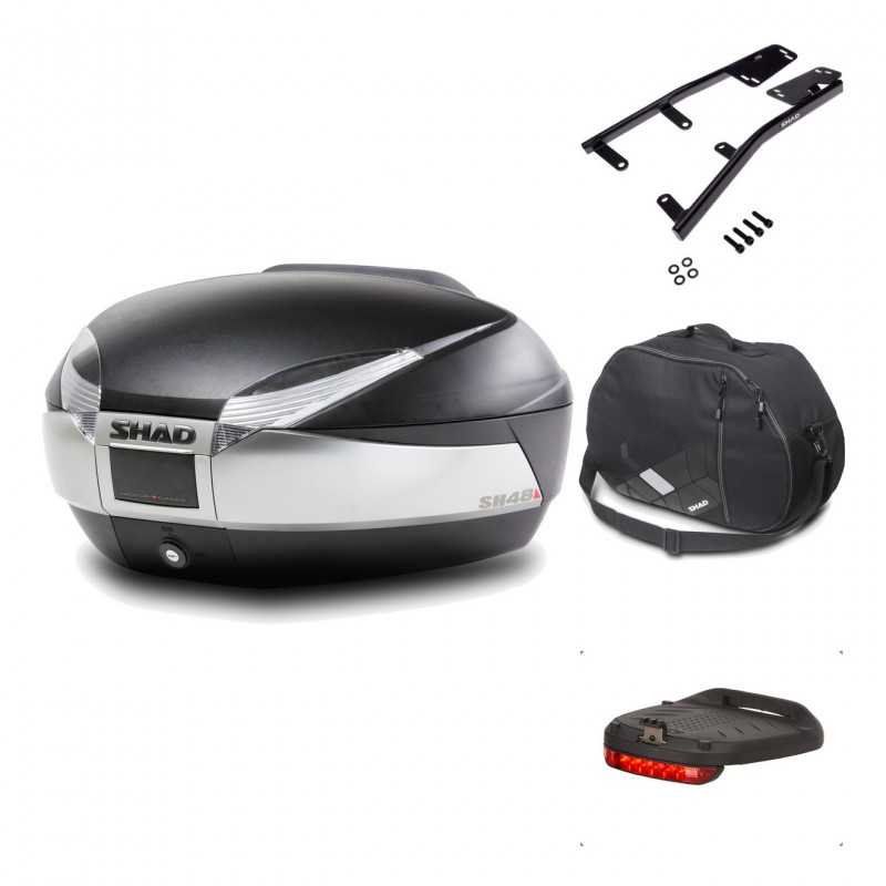 Rear trunk + mounting hardware + accessories  SH48 TITANIUM PREMIUM