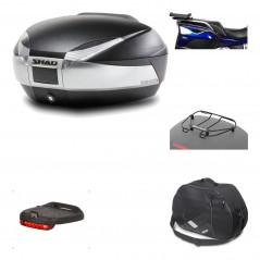 Rear trunk + mounting hardware + accessories  SH48 TITANIUM PREMIUM