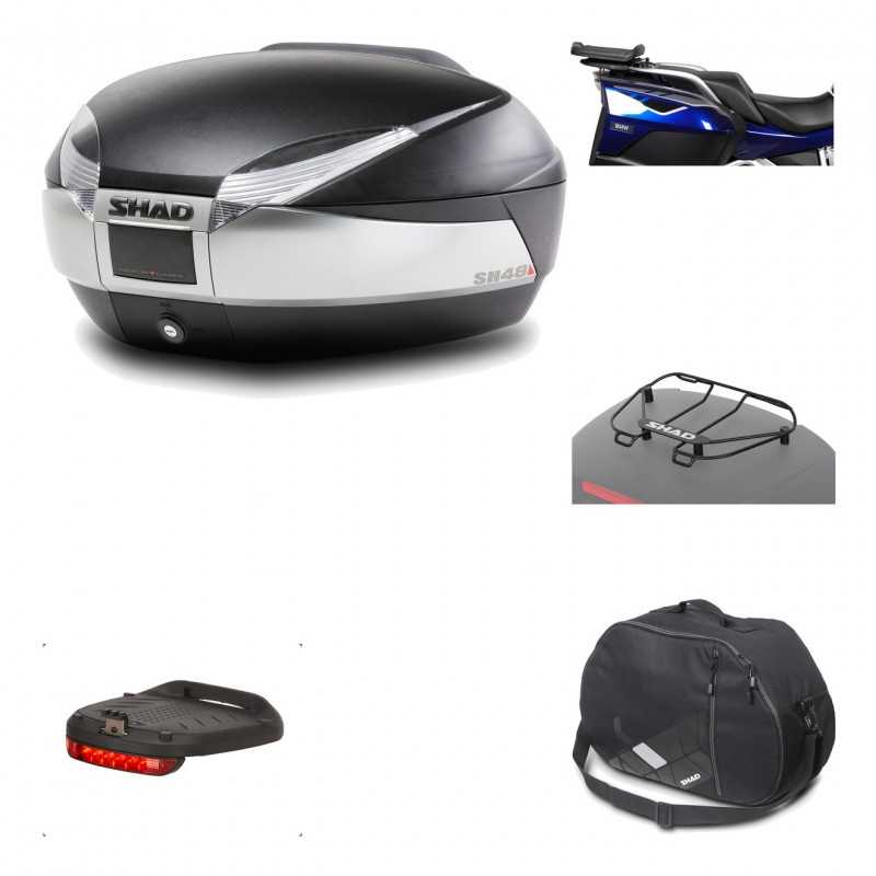 Rear trunk + mounting hardware + accessories  SH48 TITANIUM PREMIUM