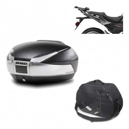 Back trunk + big top fitting + internal bag SH48 TITANIUM PREMIUM