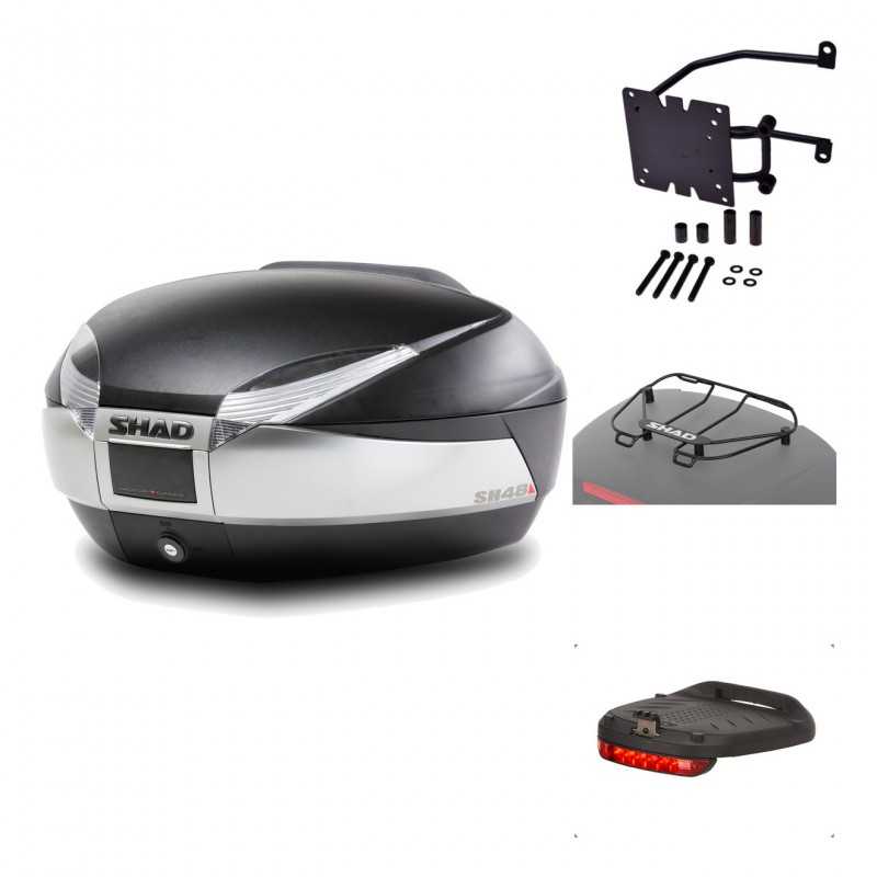Rear trunk + mounting hardware + accessories  SH48 TITANIUM PREMIUM