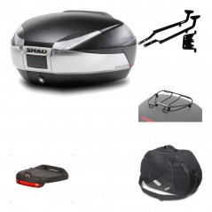 Rear trunk + mounting hardware + accessories  SH48 TITANIUM PREMIUM