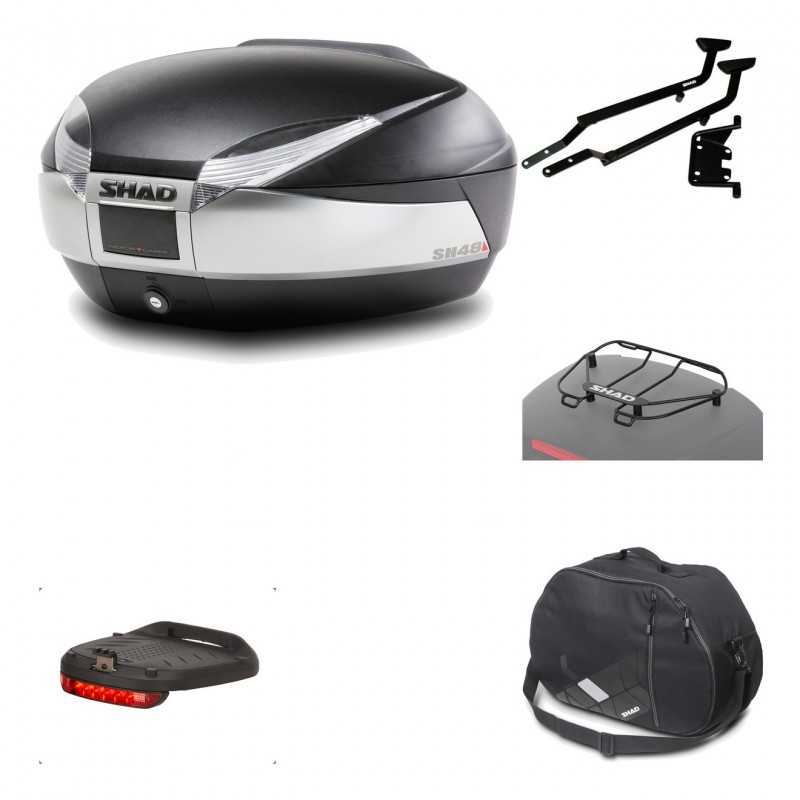 Rear trunk + mounting hardware + accessories  SH48 TITANIUM PREMIUM