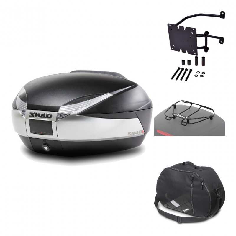 Rear trunk + mounting hardware + accessories  SH48 TITANIUM PREMIUM