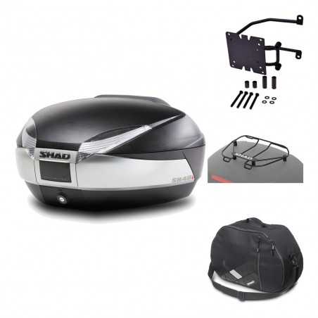 SHAD Baul trasero + herraje montaje accesorios SH48 TITANIUM PREMIUM KIT-185733