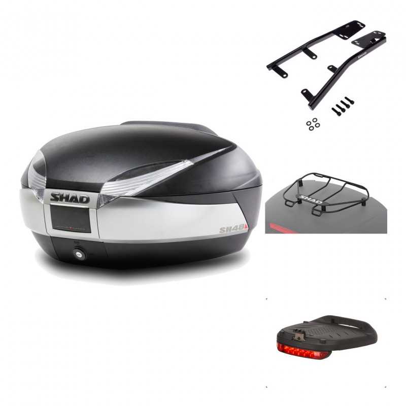 Rear trunk + mounting hardware + accessories  SH48 TITANIUM PREMIUM
