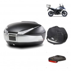 SHAD Baul trasero + herraje montaje accesorios SH48 TITANIUM PREMIUM KIT-185682