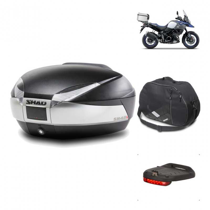 Rear trunk + mounting hardware + accessories  SH48 TITANIUM PREMIUM