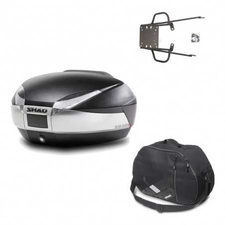 Back trunk + big top fitting + internal bag SH48 TITANIUM PREMIUM