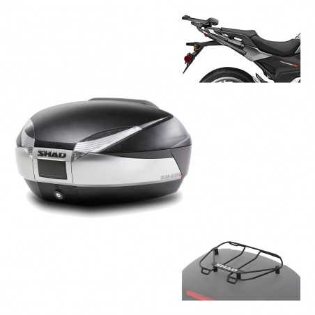 Back trunk + big top fitting + top grid rack SH48 TITANIUM PREMIUM