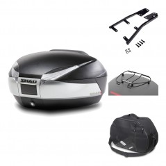 Rear trunk + mounting hardware + accessories  SH48 TITANIUM PREMIUM