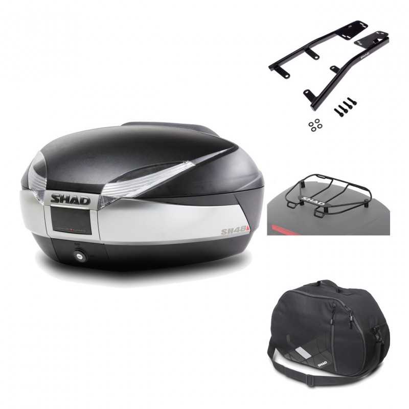Rear trunk + mounting hardware + accessories  SH48 TITANIUM PREMIUM