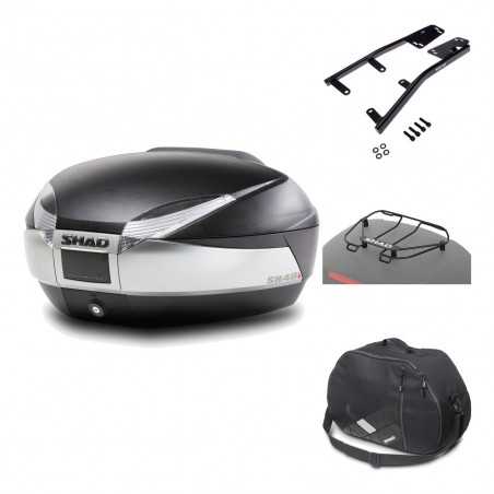 SHAD Baul trasero + herraje montaje accesorios SH48 TITANIUM PREMIUM KIT-185933