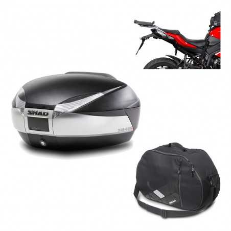 Back trunk + big top fitting + internal bag SH48 TITANIUM PREMIUM