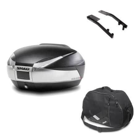 Back trunk + big top fitting + internal bag SH48 TITANIUM PREMIUM