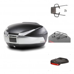 SHAD Baul trasero + herraje montaje accesorios SH48 TITANIUM PREMIUM KIT-185636
