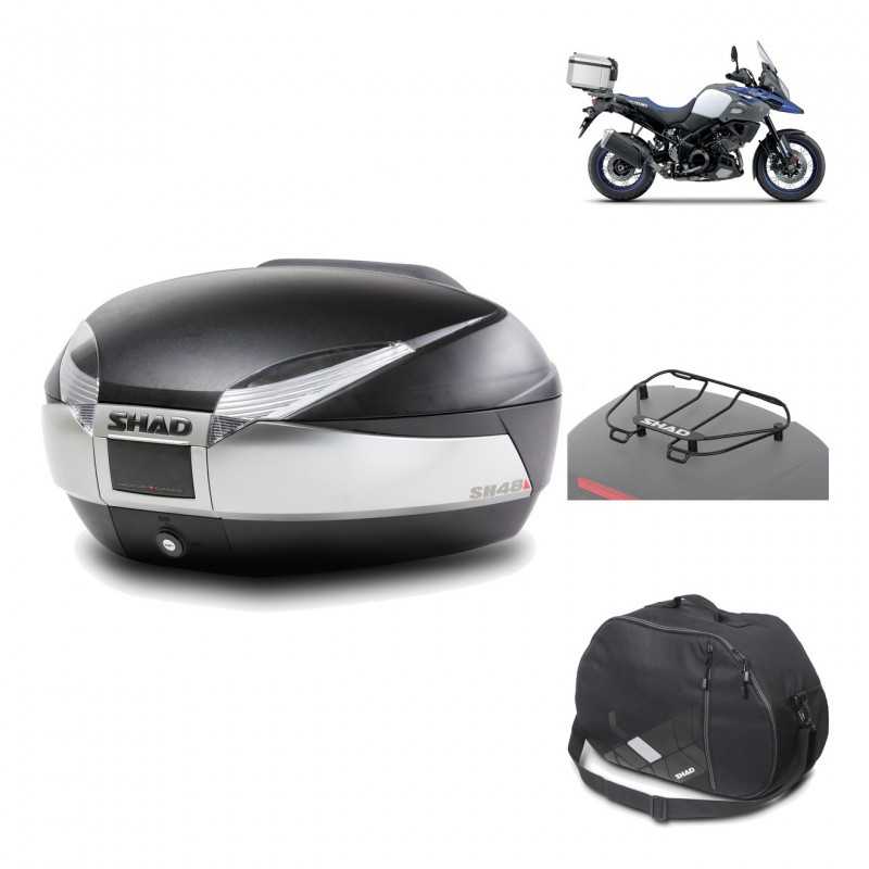 Rear trunk + mounting hardware + accessories  SH48 TITANIUM PREMIUM