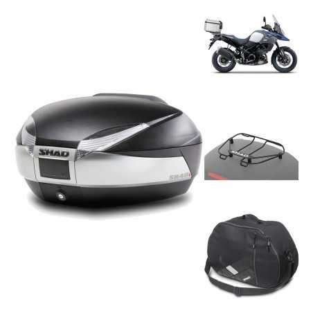 SHAD Baul trasero + herraje montaje accesorios SH48 TITANIUM PREMIUM KIT-185685