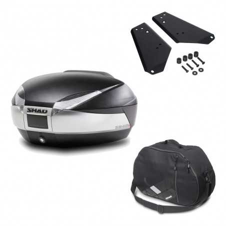Back trunk + big top fitting + internal bag SH48 TITANIUM PREMIUM