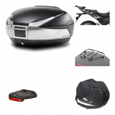 SHAD Baul trasero + herraje montaje accesorios SH48 TITANIUM PREMIUM KIT-186086