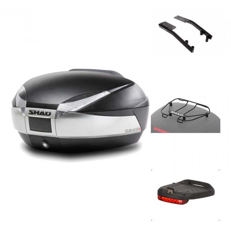 Rear trunk + mounting hardware + accessories  SH48 TITANIUM PREMIUM