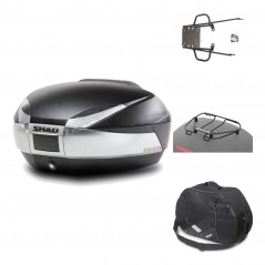 Rear trunk + mounting hardware + accessories  SH48 TITANIUM PREMIUM