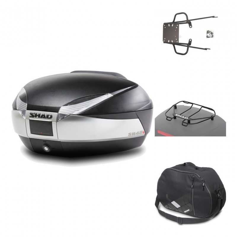 Rear trunk + mounting hardware + accessories  SH48 TITANIUM PREMIUM